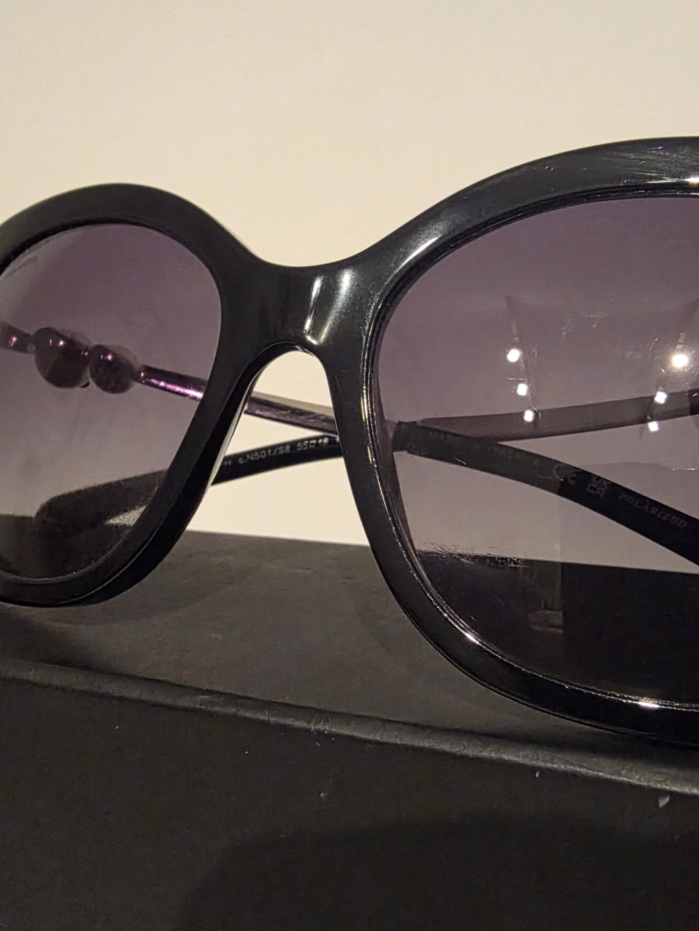Chanel Black Oversized Women's Sunglasses